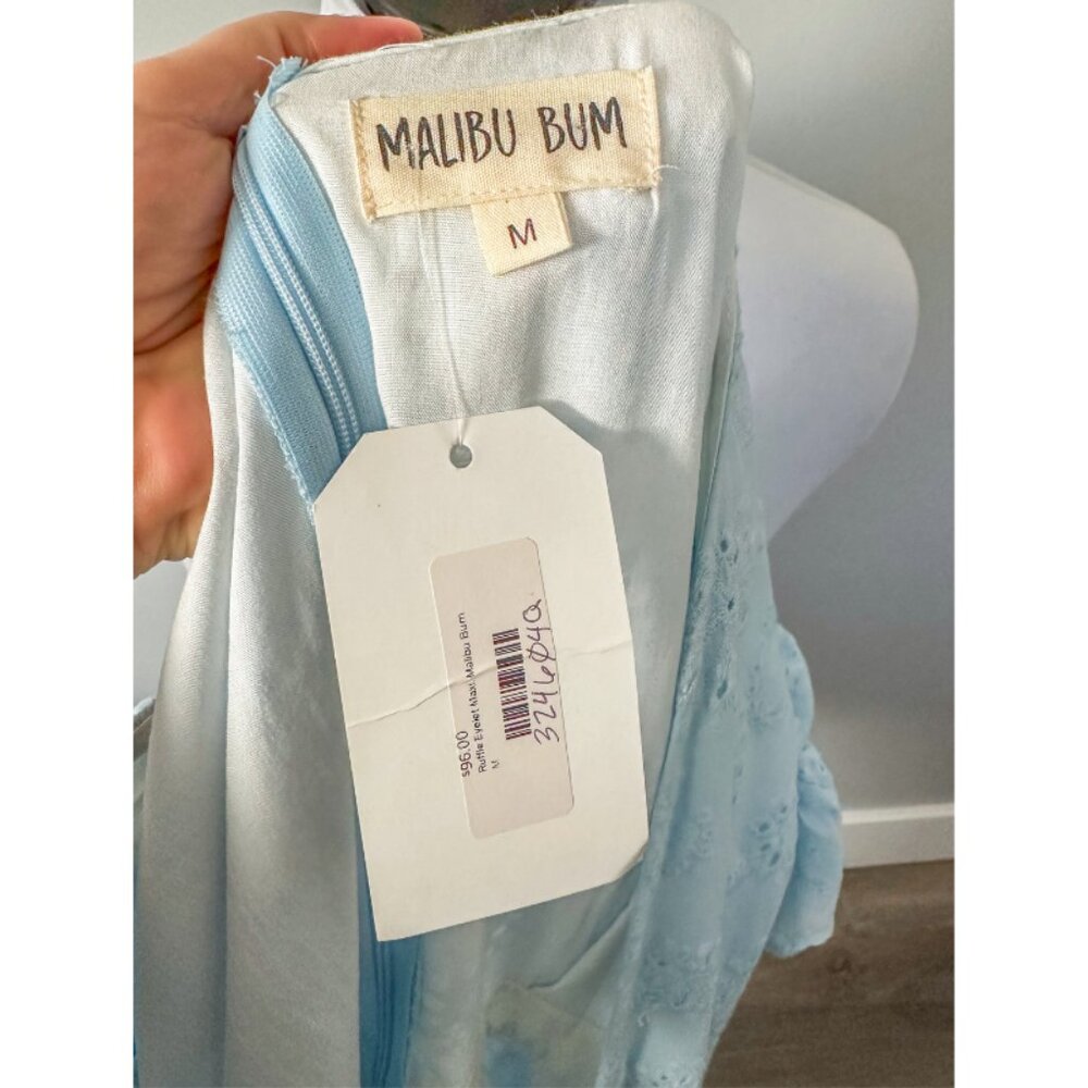 Malibu Bum Baby Blue Eyelet Maxi Dress - Picture 5 of 12